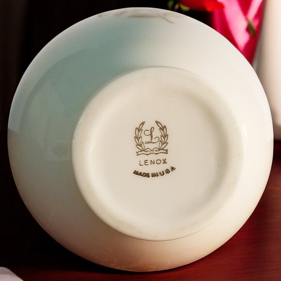 Lenox Pink Rose Bud Vase Roselyn Rhodora 24K Gold Trim 1953 Col. Valentines Gift - Picture 5 of 10